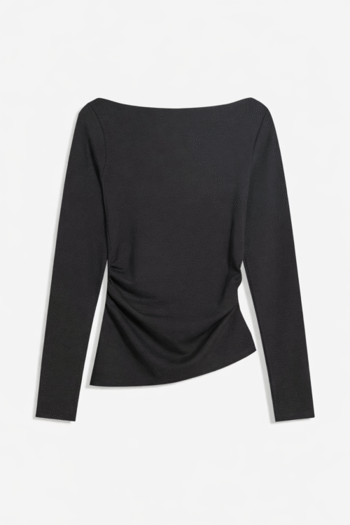 long sleeve asymmetric t-shirt