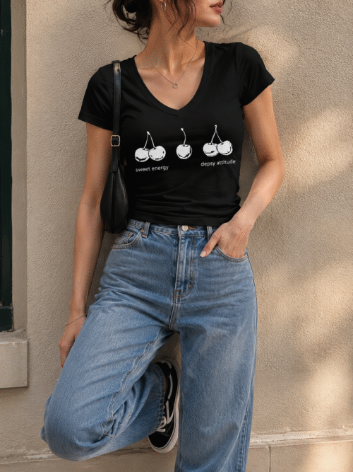 crinkle effect tee