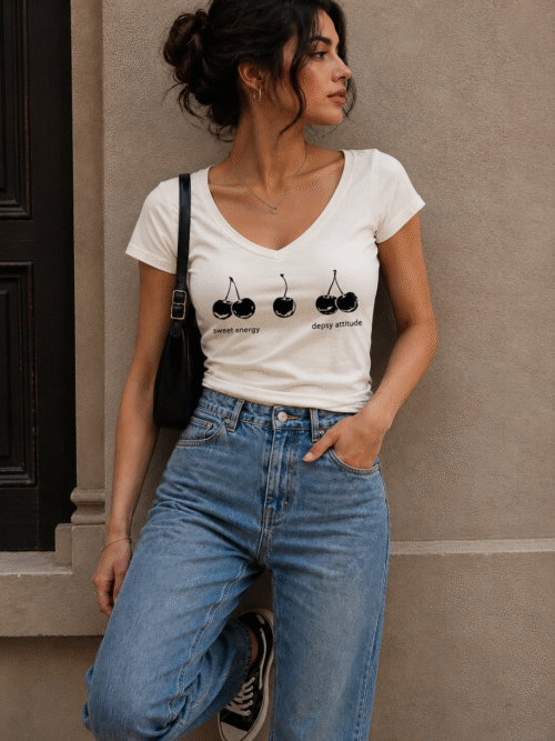 crinkle effect tee