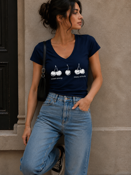 crinkle effect tee