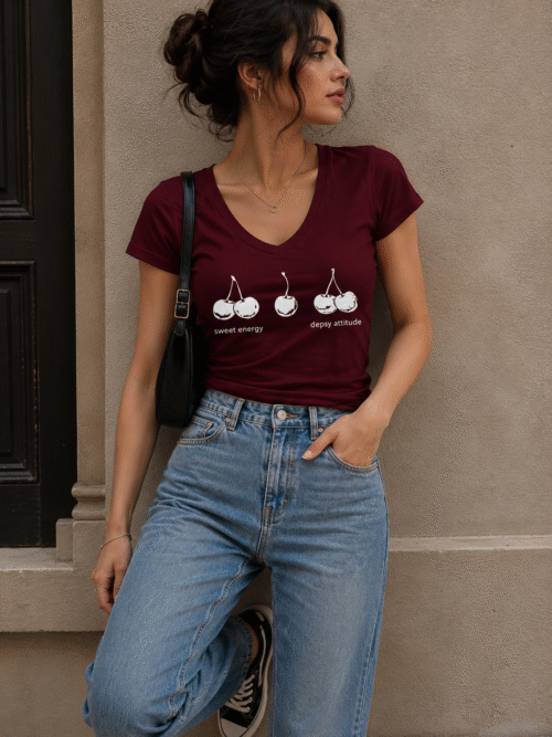 crinkle effect tee