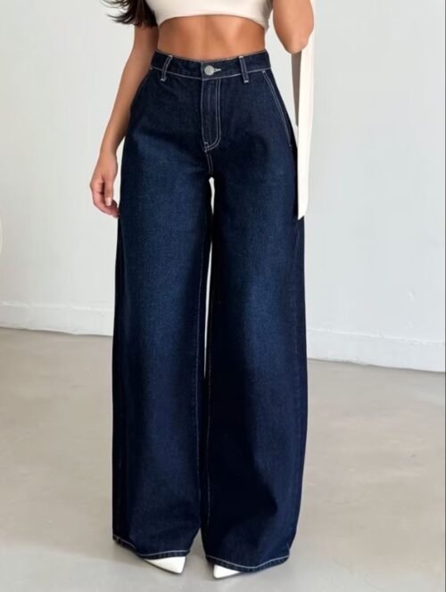HIGH WAIST WIDE LEG JEANS
